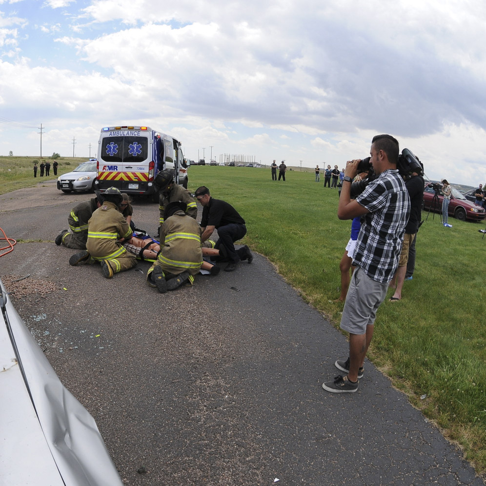 students in emergency scenario