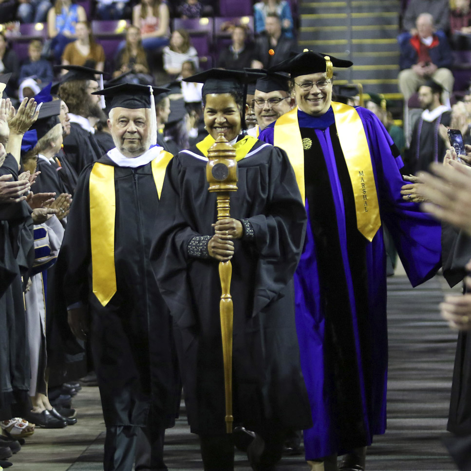 faculty at commencement