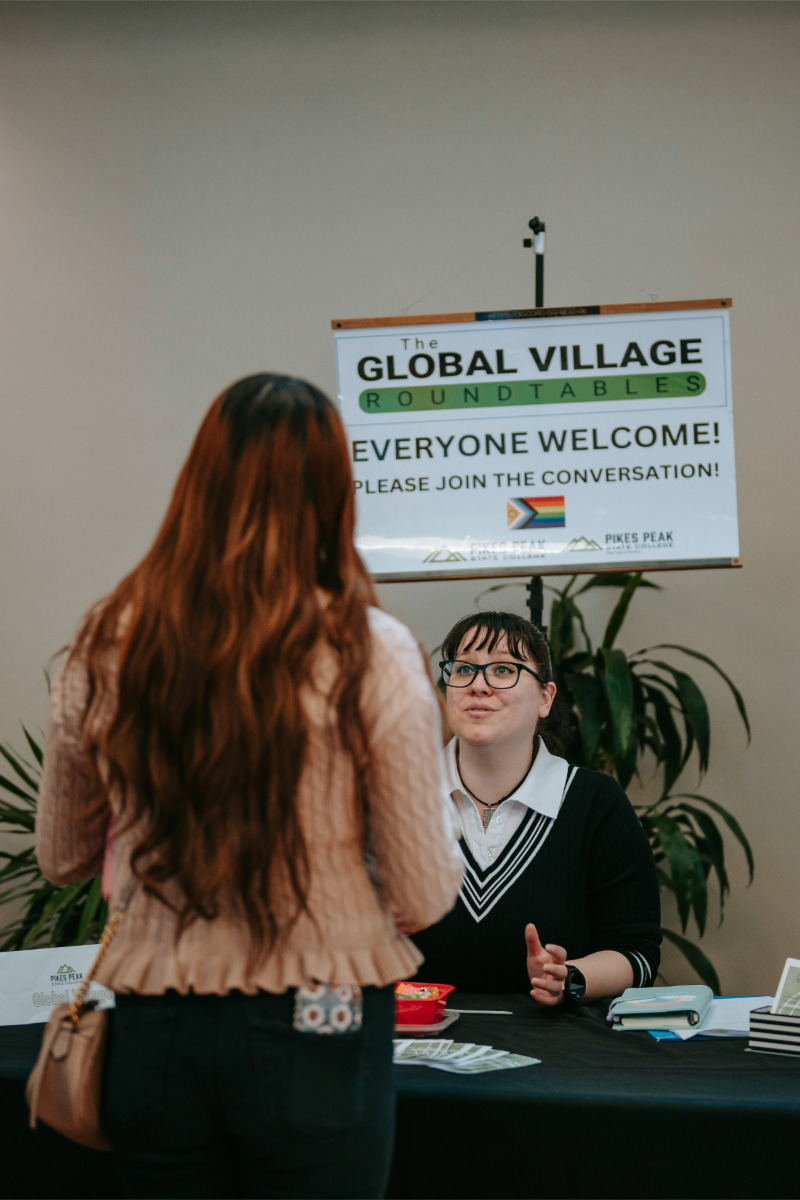 students at job fair 