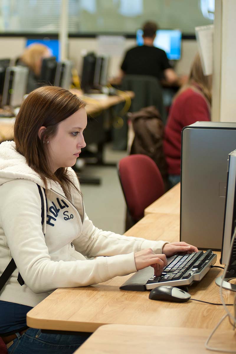 Student at Computer