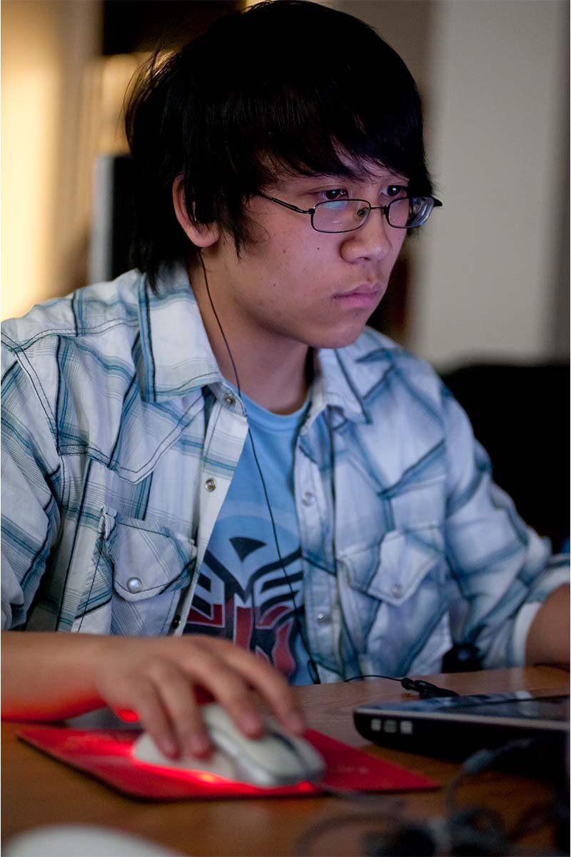 Student At Computer