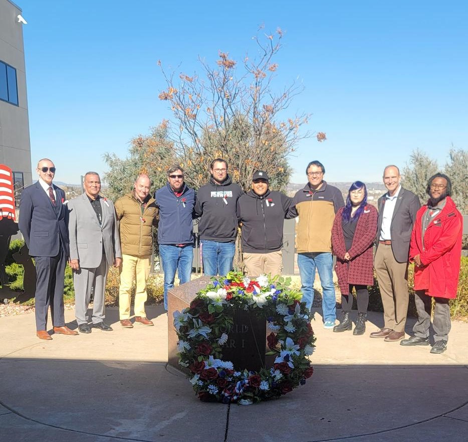 SVO members at the annual Veterans Day Wreath Laying Ceremony