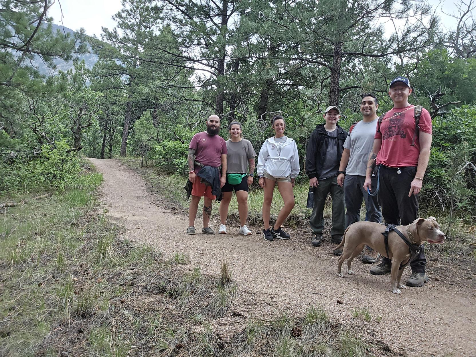 SVO Members Hiking in Cheyenne Mountain State Park 