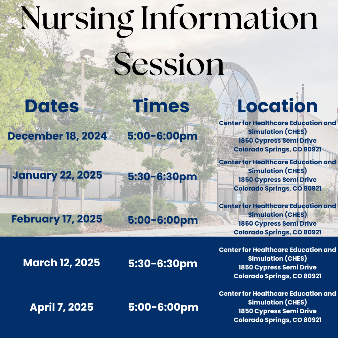 Nursing Information Night Calendar for Fall 2024