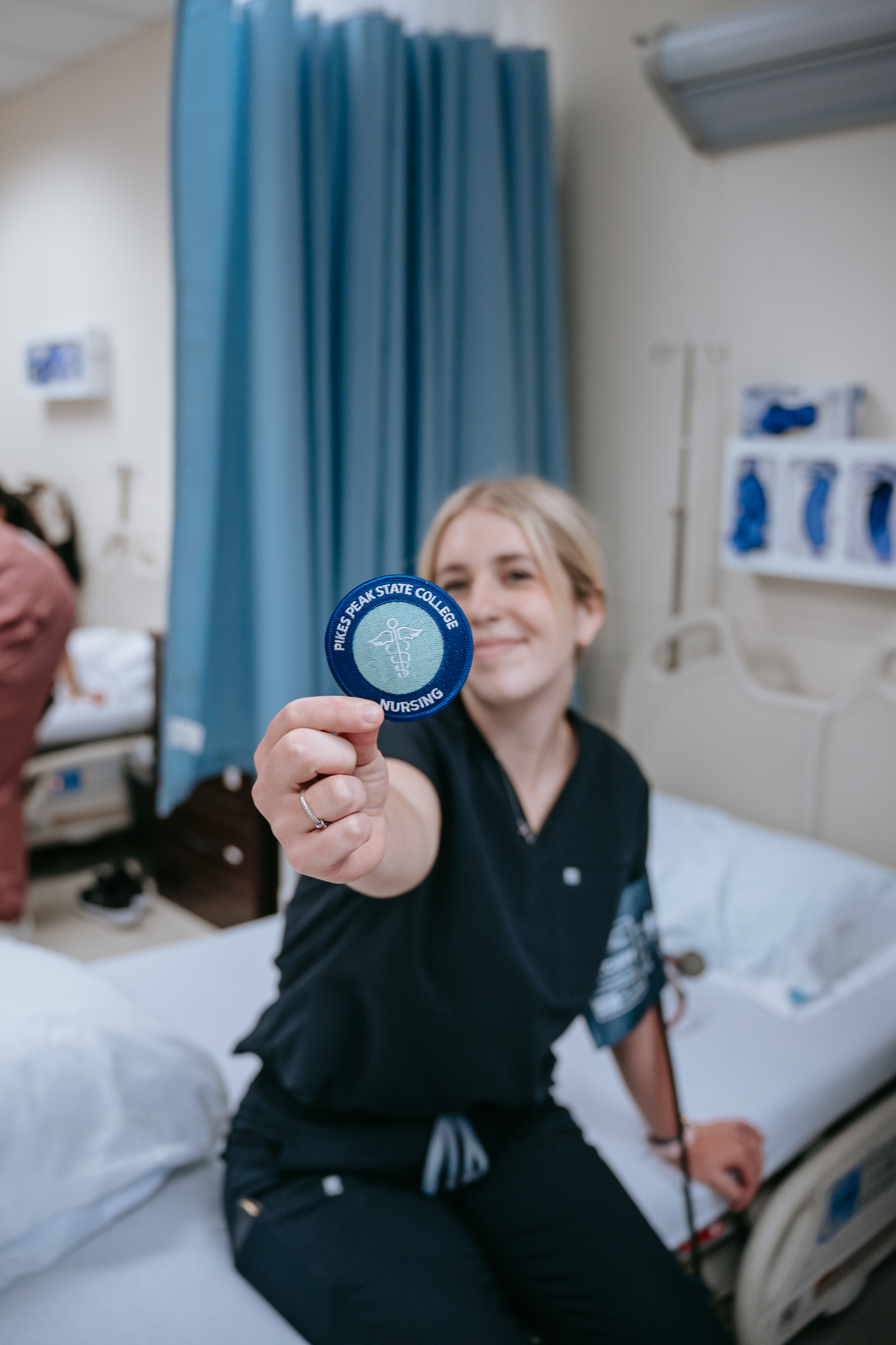 nursing student smiling at camera