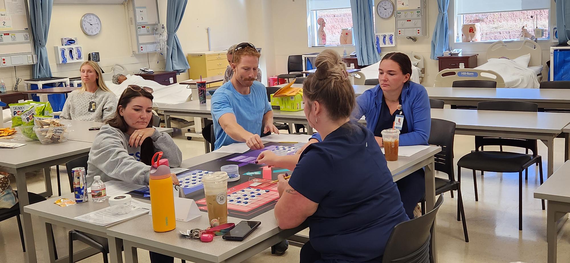 nursing students in simulation class